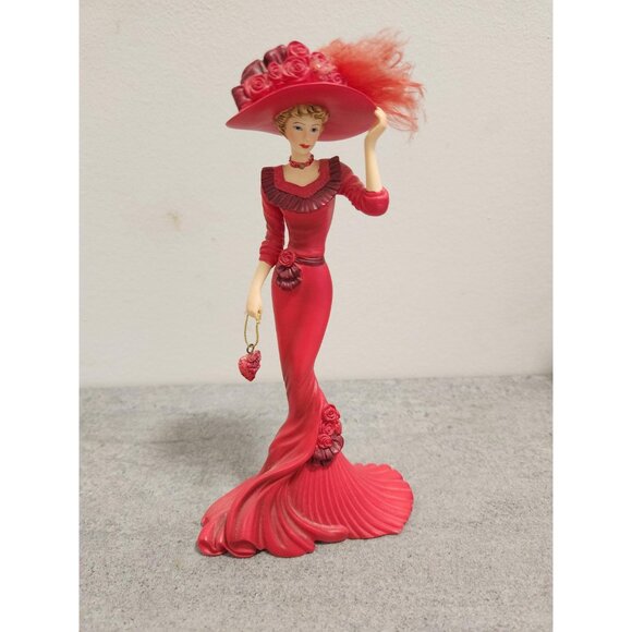 Red At Heart Figurine Thomas Kinkade Passion for Red Collection Adult Figurines - Picture 9 of 10